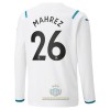 Maglia da Calcio a Maniche Lunghe Manchester City Riyad Mahrez 26 Trasferta 2021-22 per Uomo